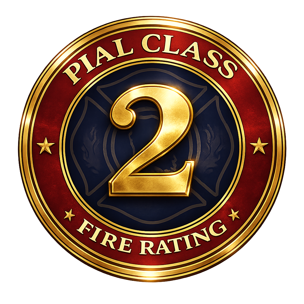 PIAL Class 2 Fire Rating Emblem